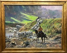 Dipinto Olio Maremma Vacca