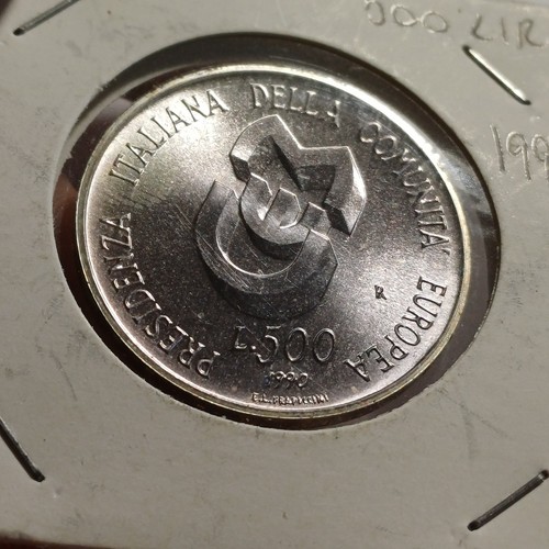 Silver coin 500 lire 1990 - 500,
