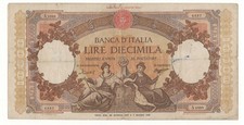 10000 LIRE  REPUBBLICHE MARINARE REGINE DEL MARE DECR 26/01/1957