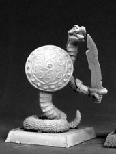 1x NAGENDRA WARRIOR - WARLORD REAPER figurine miniature rpg serpent snake 14498l