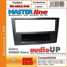 MASCHERINA AUTORADIO 1 DIN OPEL ZAFIRA DAL 2005 AL 2011 - COLORE GRIGIO SCURO