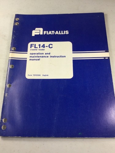Fiat allis fl14 manuale - allis,