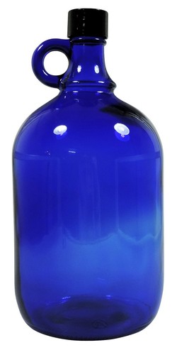 Bottiglia vetro blu - vetro,