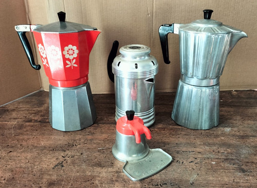 Caffettiera vintage lotto - caffettiera,