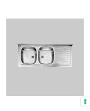 CM LAVELLO INOX 2 VASCHE CON