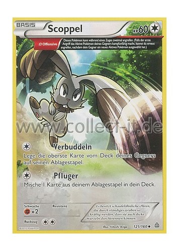 Pokemon 121 160 scoppel - 121/160,