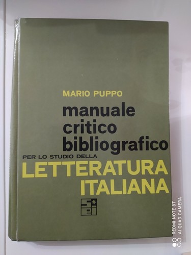 Manuale critico bibliografico - critico,
