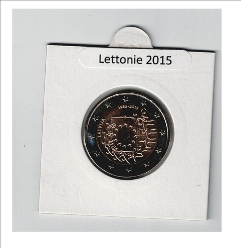 Pièce euros lettonie - de,