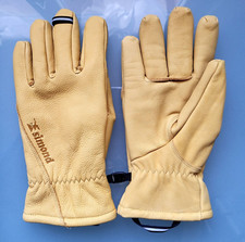 Guanti SIMOND in Vera Pelle Gialla da netturbino [Size L] imbottiti (PANINARO)