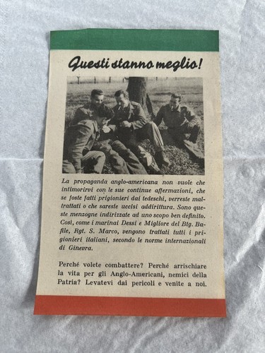 Ww2 rsi volantino propaganda - rsi,