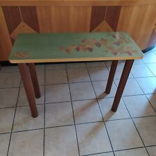 Tavolino alto intarsiato Viti e Tralci fatto a mano