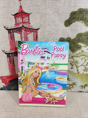 Barbie pool puppy board - barbie, book