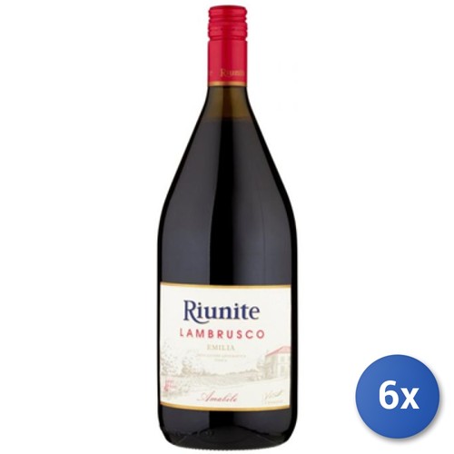 Stock lambrusco vino rosso - 6x,