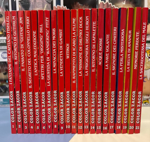 Color zagor serie - zagor, 1-21