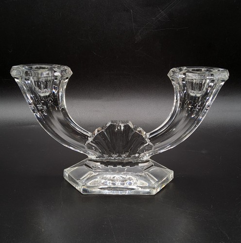 Bougeoir double cristal - double, en