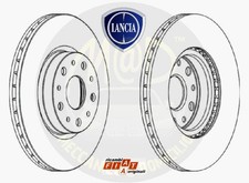 Original OEM 46469907 COPPIA disco freno Posteriore LANCIA Thesis Benzina/Diesel