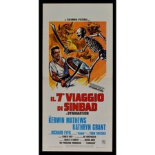 locandina IL 7 VIAGGIO DI SINBAD dynamation mattews grant thac dinosauro B202
