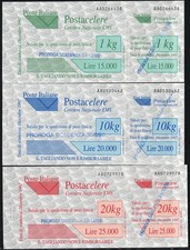 1997 Italia, Repubblica, Servizio Postacelere, # 1B/3B, MNH**