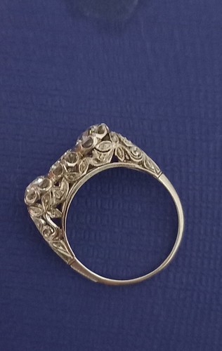 Anello oro bianco diamanti - oro,