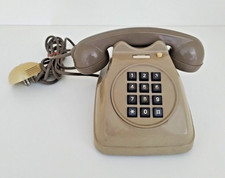Telefono Fisso Sip Face Standard Vintage Vecchio Anni 80 con Tastiera Grigio