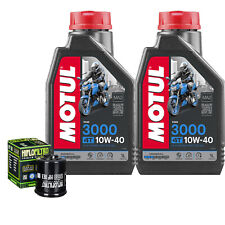 Kit Tagliando Olio Motul 3000 10W40 + Filtro Per Aprilia 250 Atlantic 2004>2006