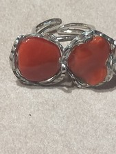 Anello argento e Corallo Vero