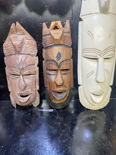 Maschera africana in legno - maschera,