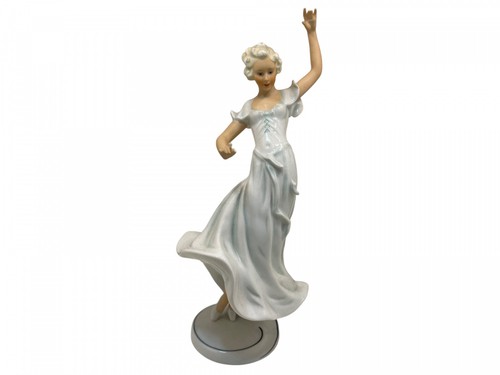 Statua ballerina porcellana - statua,