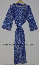 Donna Puro Cotone Blu Indaco