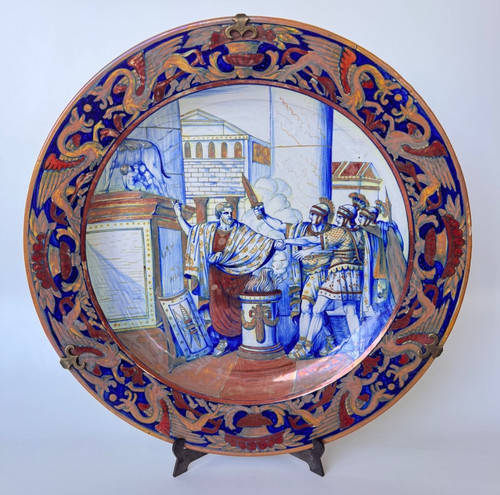Piatto antico gualdo tadino - antico,