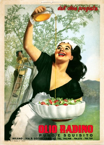 Locandina olio radino milano - olio,