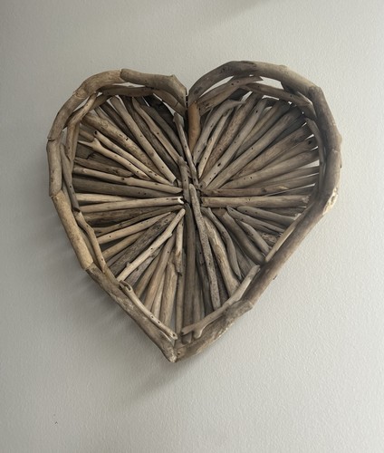 Driftwood cuore spiaggia legno