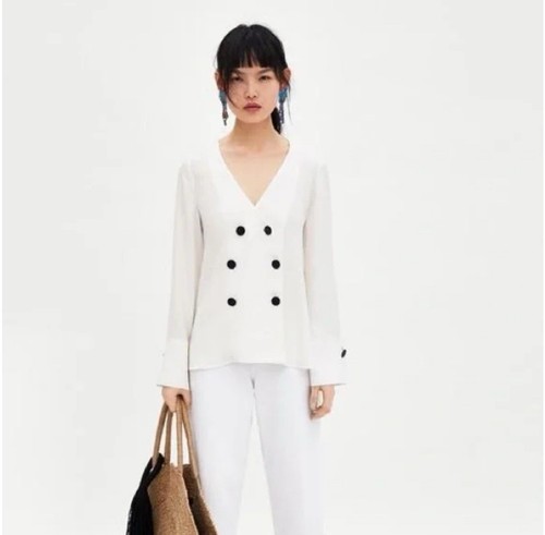 Giacca blusa doppiopetto