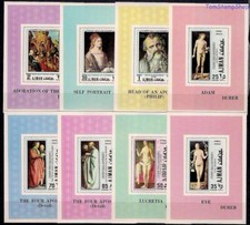 Ajman 1970 Dürer Peintures Adam & Eve Auto Portrait Art DeLuxe MNH