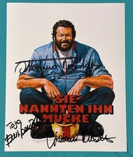 Lo chiamavano Zanzara (Bud Spencer) CAST 3 x autografi originali firmati