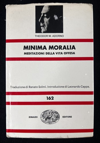 Adorno minima moralia - -,