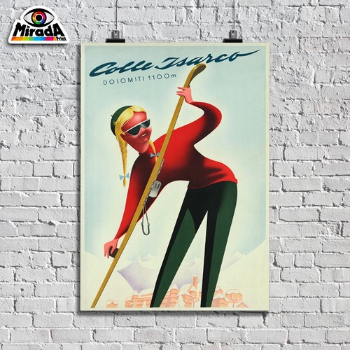 Poster vintage colle isarco - colle,