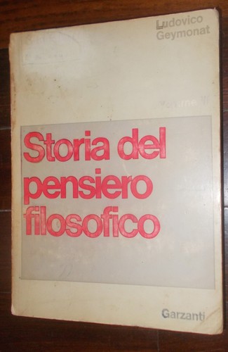 Storia del pensiero filosofico - storia,