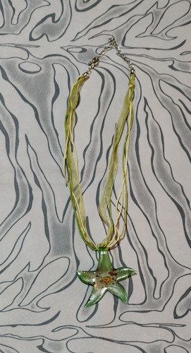 Collana con ciondolo vetro - ciondolo, in