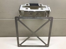 PORTA TARGA NUOVO UNIVERSALE FISSO ACCIAIO INOX MARCA FERRACCI (DL68)