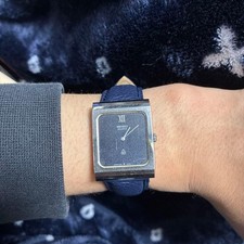 Seiko chario navy leather - seiko,