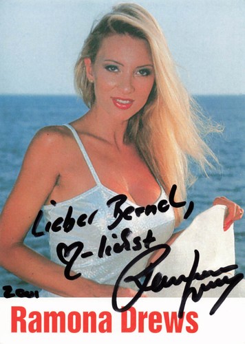 Ramona drews autografo - drews,,