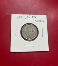 Moneta Svedese 50 ORE Del 1981