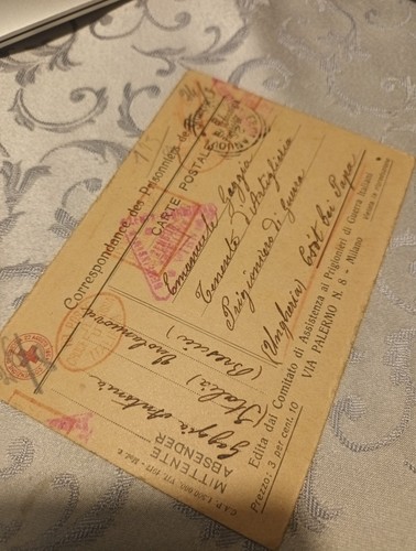 Cartolina militare prigioniero - cartolina,