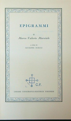 Epigrammi marziale marco - epigrammi,
