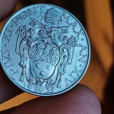 Moneta 1 Lira 1935 Citta Del Vaticano Pio XI Roma Lotto 2179