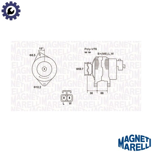 Alternatore 063731901010 per - alternatore,