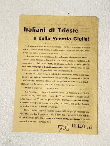 Italiani trieste - italiani, di