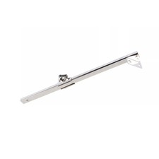 Asta snodata a scatto in ottone nichelato 250 mm