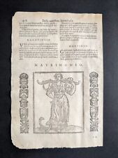 Matrimonio, Novissima Iconologia di Cesare Ripa, Stampa 1630